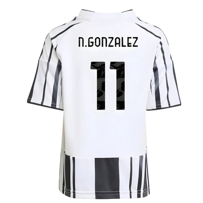 2025-2026 Juventus Home Mini Kit (N.Gonzalez 11)-SoccerKits Hub | Buy Soccer Jerseys Online